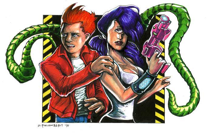 Fry and Leela