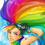 Humanized Rainbow Dash