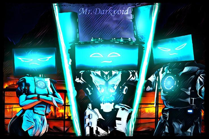 Computer Man Trio Artwork by MrEpicSpeakerman on DeviantArt