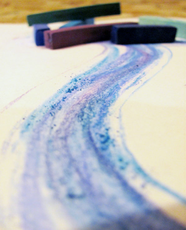 Pastel roadway