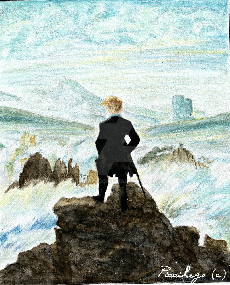 Der Wanderer über Dem Nebelmeer Interpretation Der Wanderer uber dem Nebelmeer by PicciLego on DeviantArt