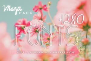 Mega Pack 1280 Fonts