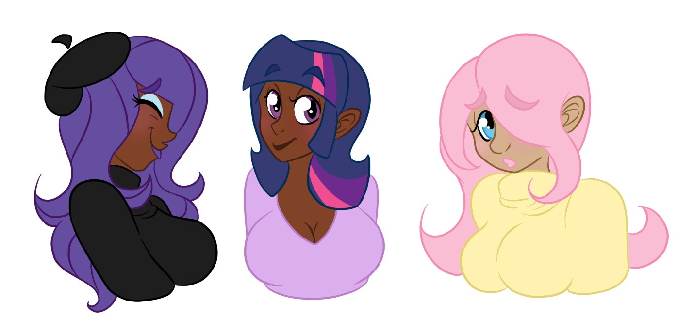 Rarity, Twilight Sparkle, and Fluttershy