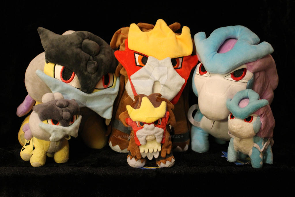 Big and Small Pokemon Center Entei Raikou Suicune by CharmingChikorita ...