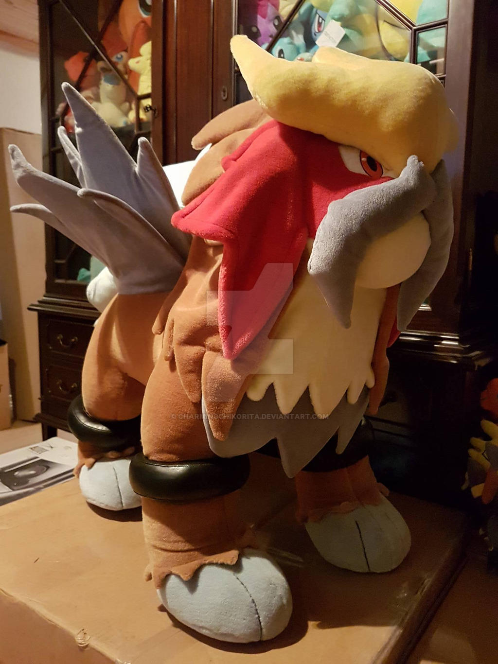GIANT ENTEI PLUSH by CharmingChikorita on DeviantArt