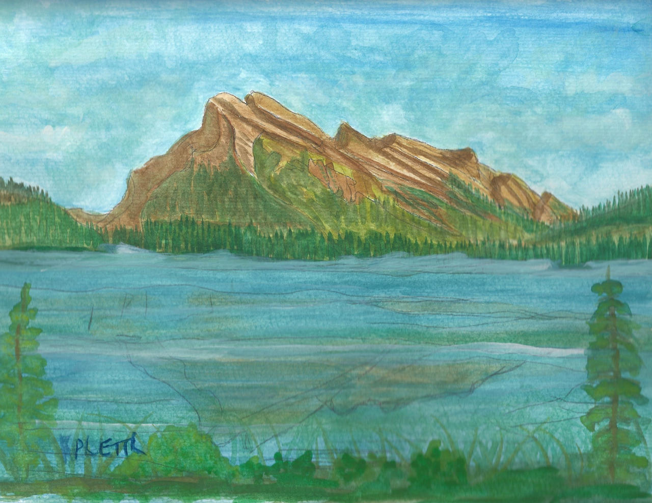 Mt Rundle from Vermillion Lakes Rd. Banff by Kaplettl on DeviantArt