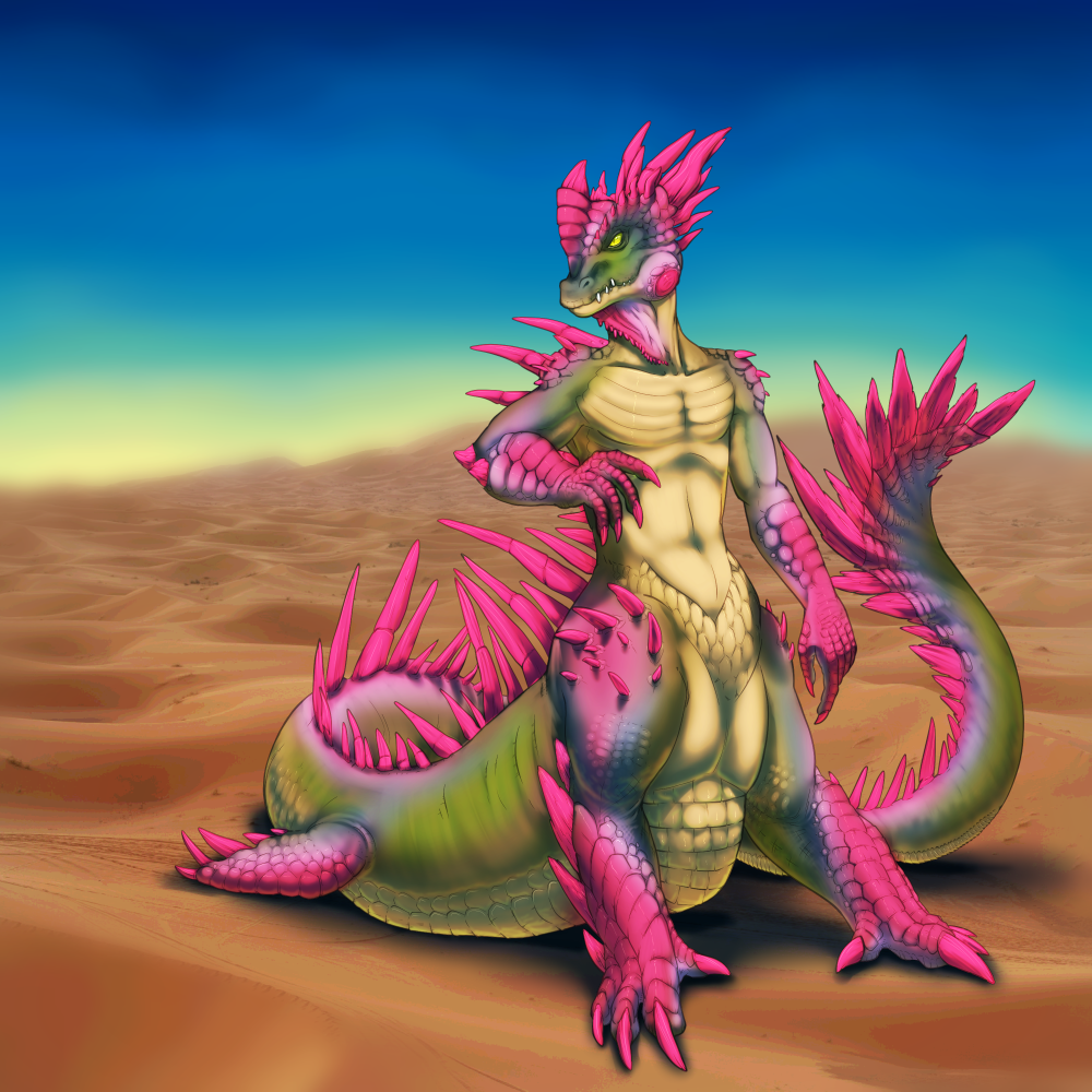 Collab with DarkHeartsClub: Desert Crocoguana