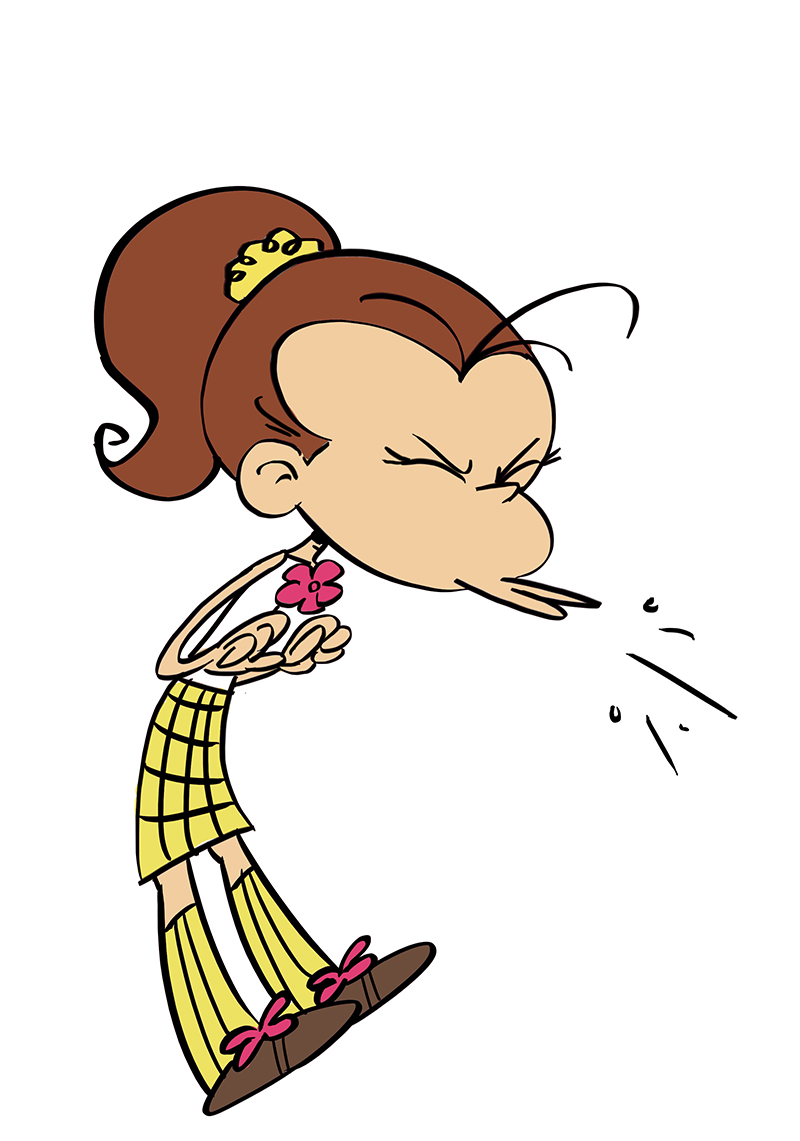 Luan Loud Sneezing By HairyFood On DeviantArt.