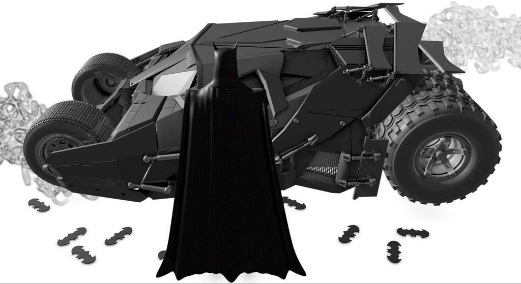 Batman and his ride by 3Dmodelman on DeviantArt