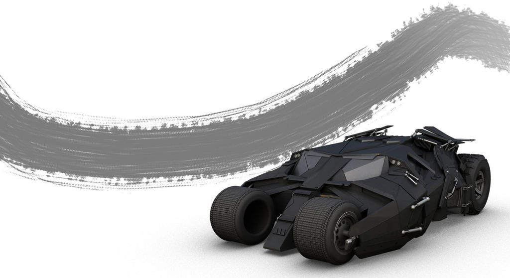 Batmobile Pixel Batmobile Re render by 3Dmodelman on DeviantArt