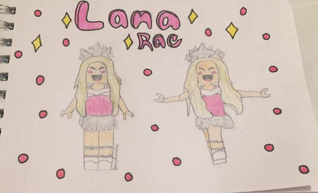 A drawing of Lana Rae's avatar on Roblox! by TeamBrandimator on DeviantArt