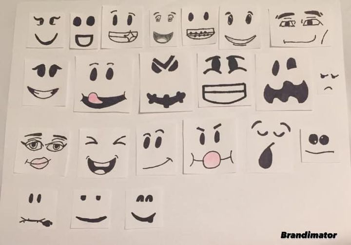 2022 Roblox Face Doodles by TeamBrandimator on DeviantArt