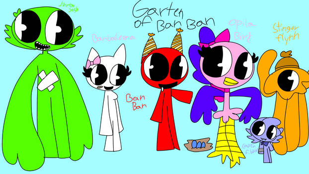 Garden of banban chapter 2 Characters (Collab) by karorivers on DeviantArt