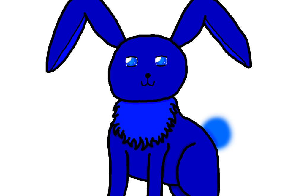 Blue Rabbit Deviantart Blue Bunny by Marshmallow-Draws on DeviantArt