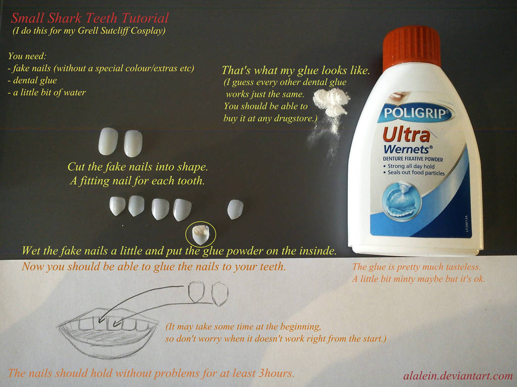 Small Shark Teeth Tutorial by Alalein