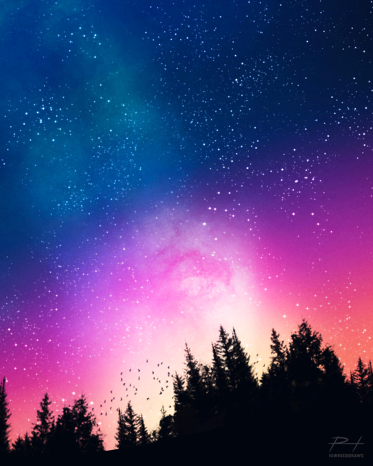 Colorful Night by ReedDrawsOnDA on DeviantArt