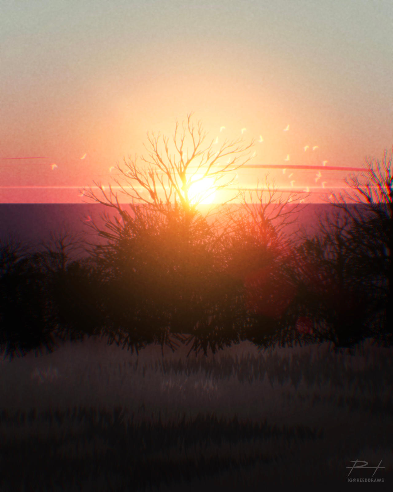 Cold Setting Picture Setting Sun, Rising Cold by ReedDrawsOnDA on DeviantArt
