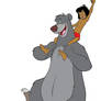 Baloo and Mowgli