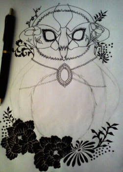 Owl tattoo design in Progress