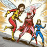 Vintage-Style Wasp, Scarlet Witch, Invisible Girl