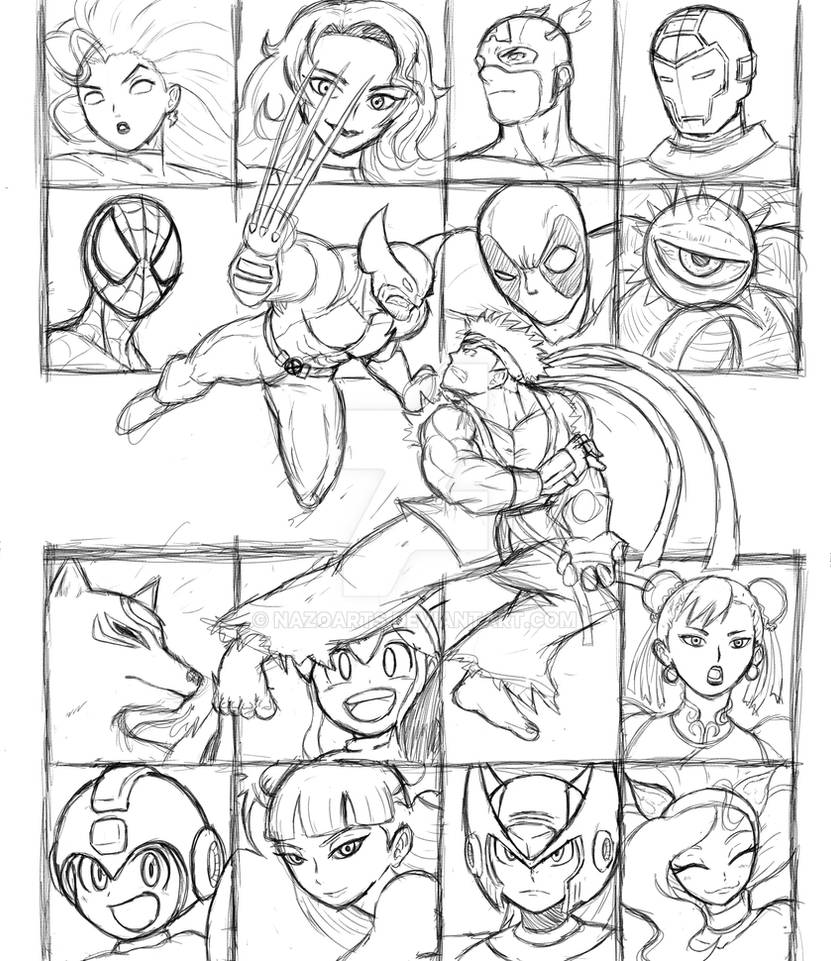 Marvel vs Capcom wip by NazoArts on DeviantArt
