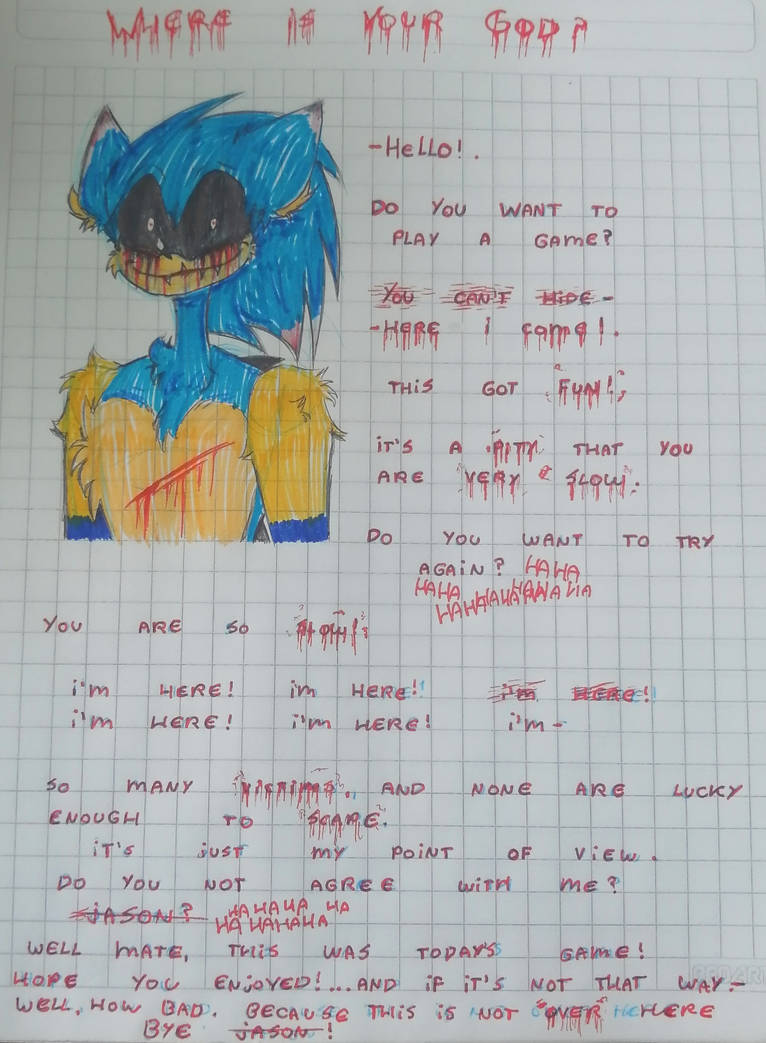 My version of Sonic.Exe (Remake of the original) by Mick1eyjuan on ...