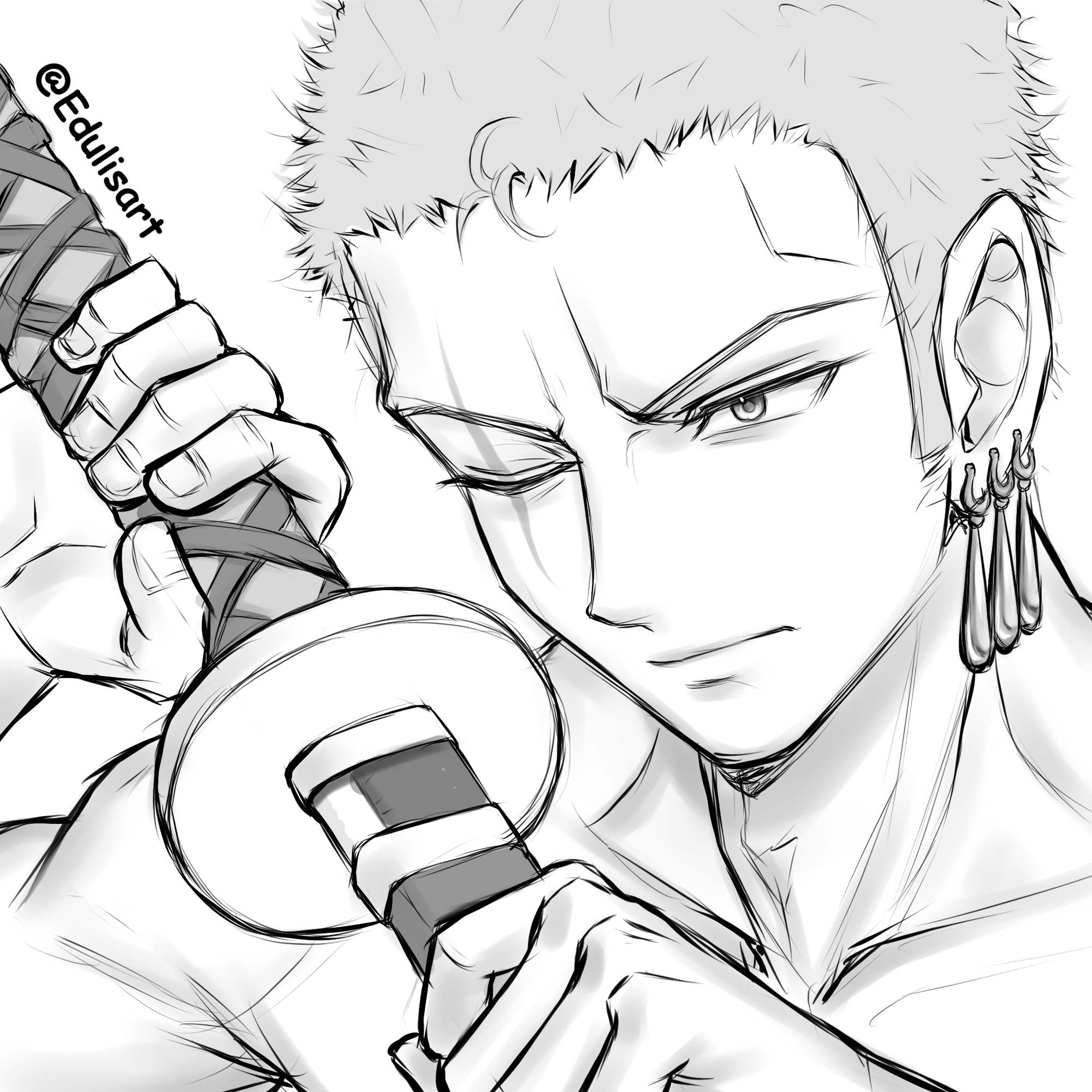 One piece manga, Zoro, One piece drawing