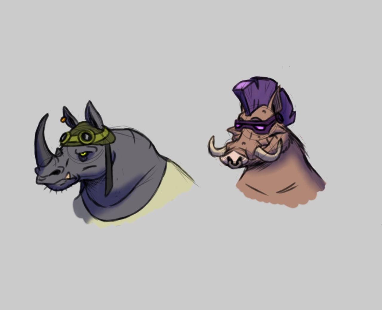 Bebop and Rocksteady by Toadstool-Comics on DeviantArt