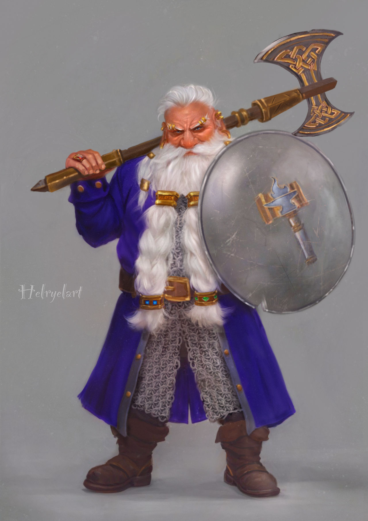 Dwarf Runeart Dwarf by HelryelArt on DeviantArt