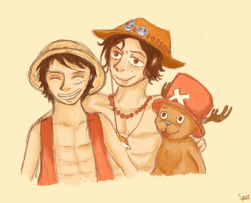 Ace Luffy And Chopper