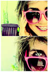 Pink Sun Shades by Murphaaay