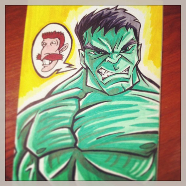 Smashing HULK - Marker Sketch