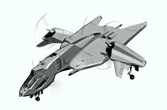 Light Vtol VTOL light bomber by scifieart10000 on DeviantArt