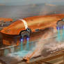 Tanker Starship Water Landing