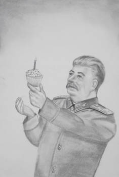 Stalin With Cupcake