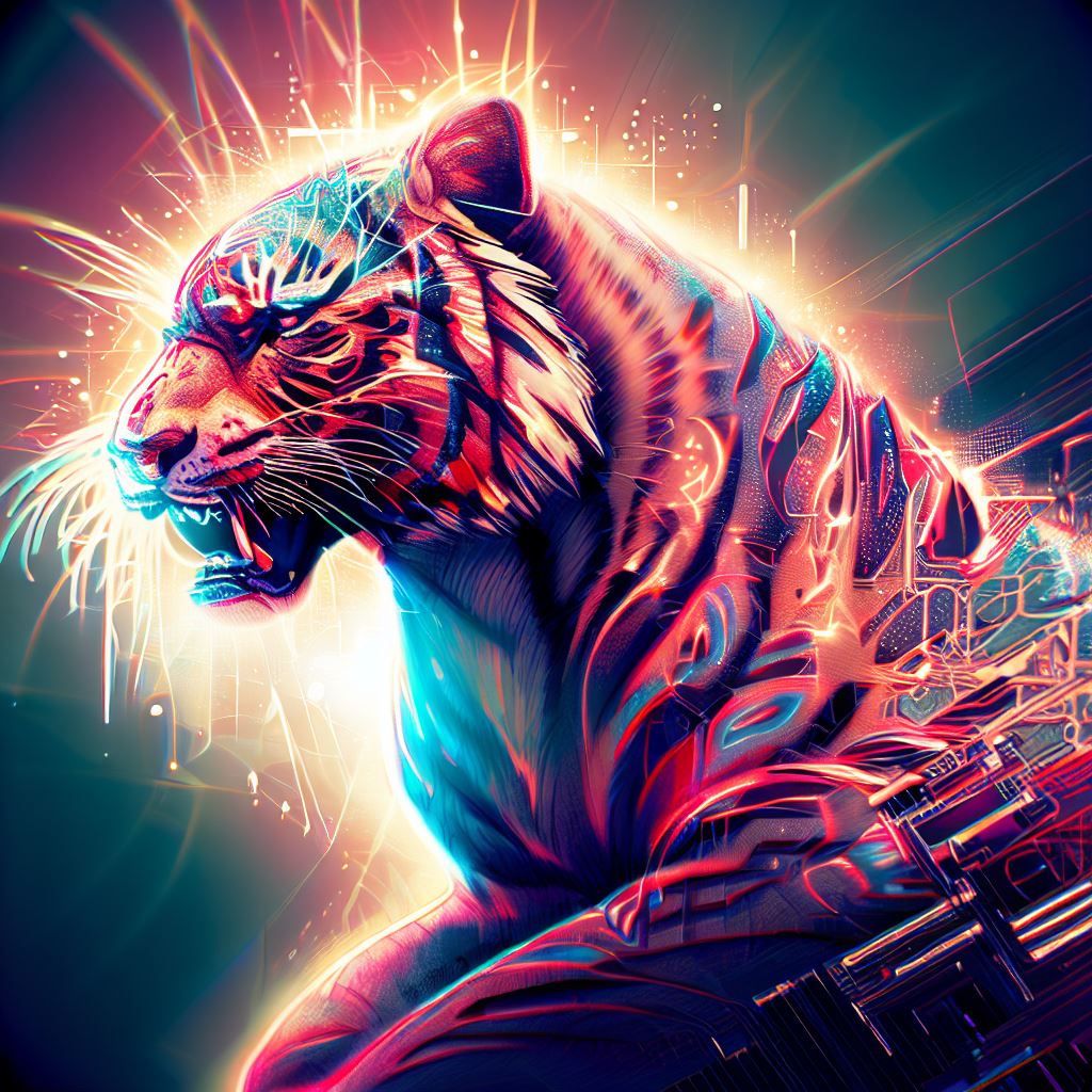 Le tigre digital by tsuihoart on DeviantArt