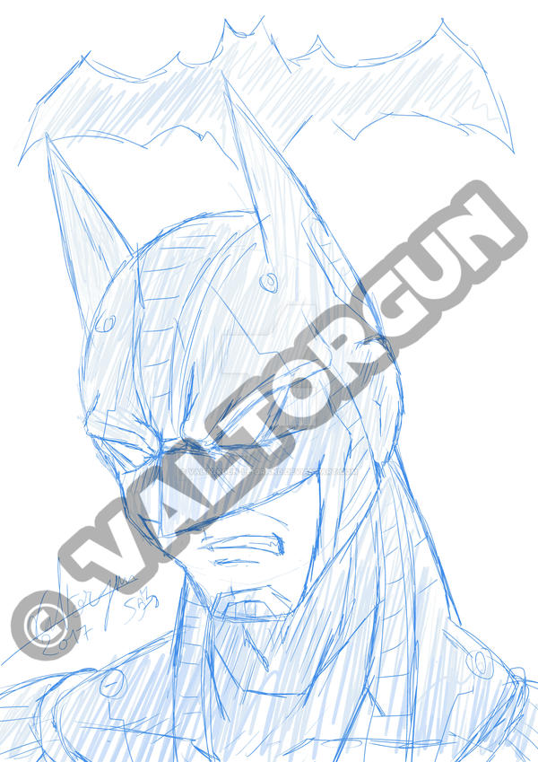 Batman Portrait scketch