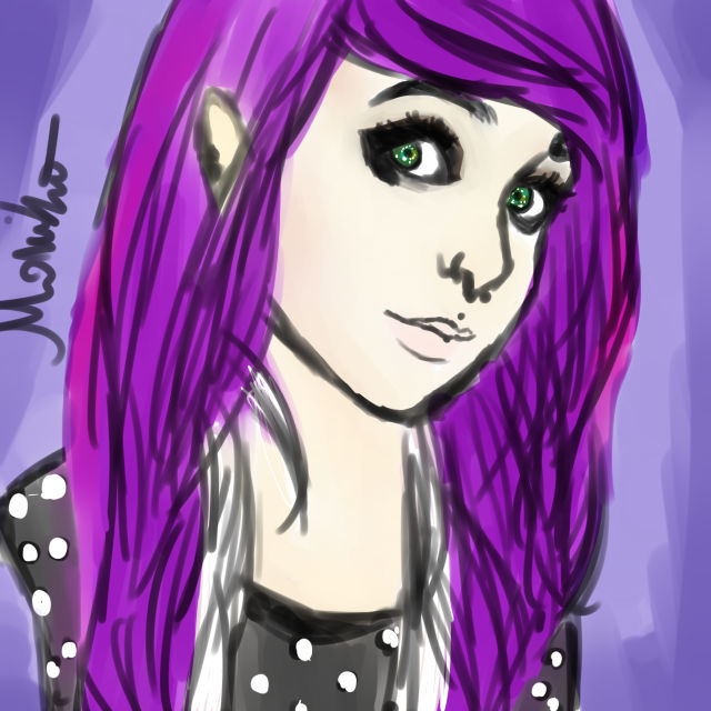Kitti Milkgore Purple Ombre Hair 2 by MonikaMadnessReturns on DeviantArt
