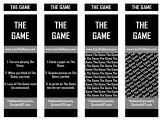 The Game Bookmarks by xNarc0tic