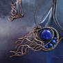 comet pendant with lapis lazuli and euromedicom