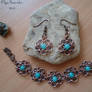 Copper Set with Quartz (chainmail)