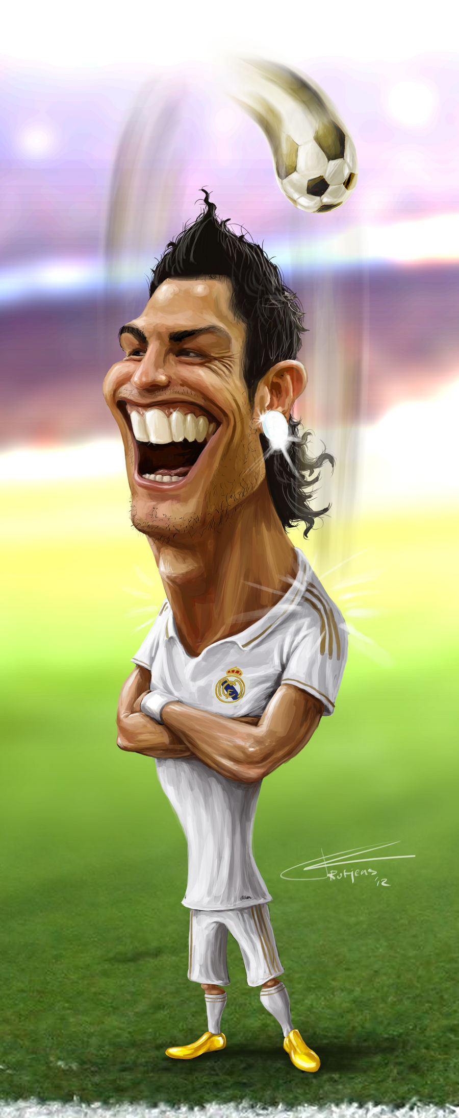 Cristiano Ronaldo Caricature by TomRutjens on DeviantArt