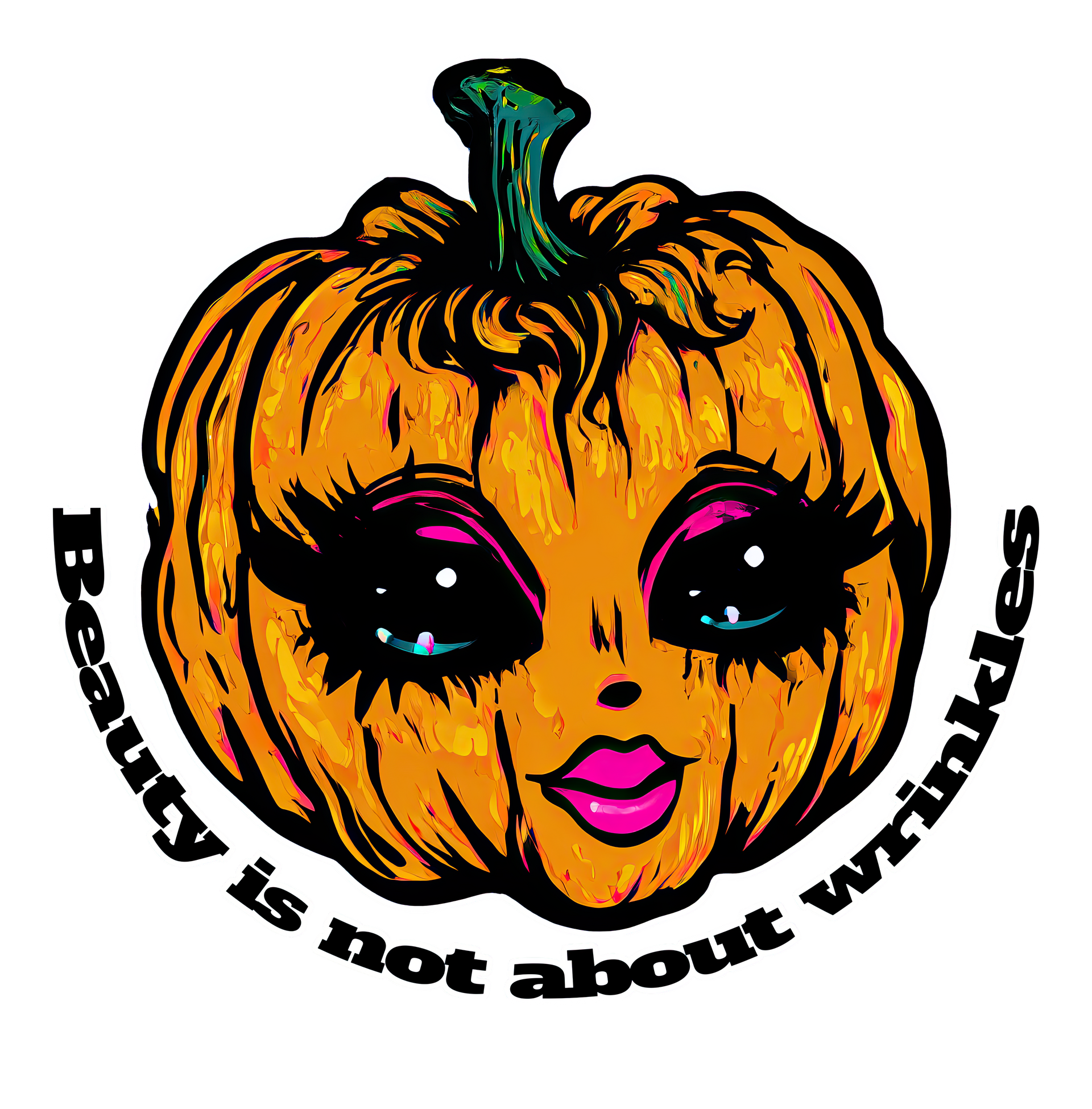 Pumpkin Beauty is not about wrinkles - Sticker