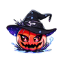 Witch Wizard Pumpkin - Sticker - Under 3$