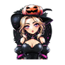 Lady Haxabelle, Halloween Witch Sticker - Under $3