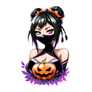 Mika the Halloween Ninja - Stickers - Under 3$.