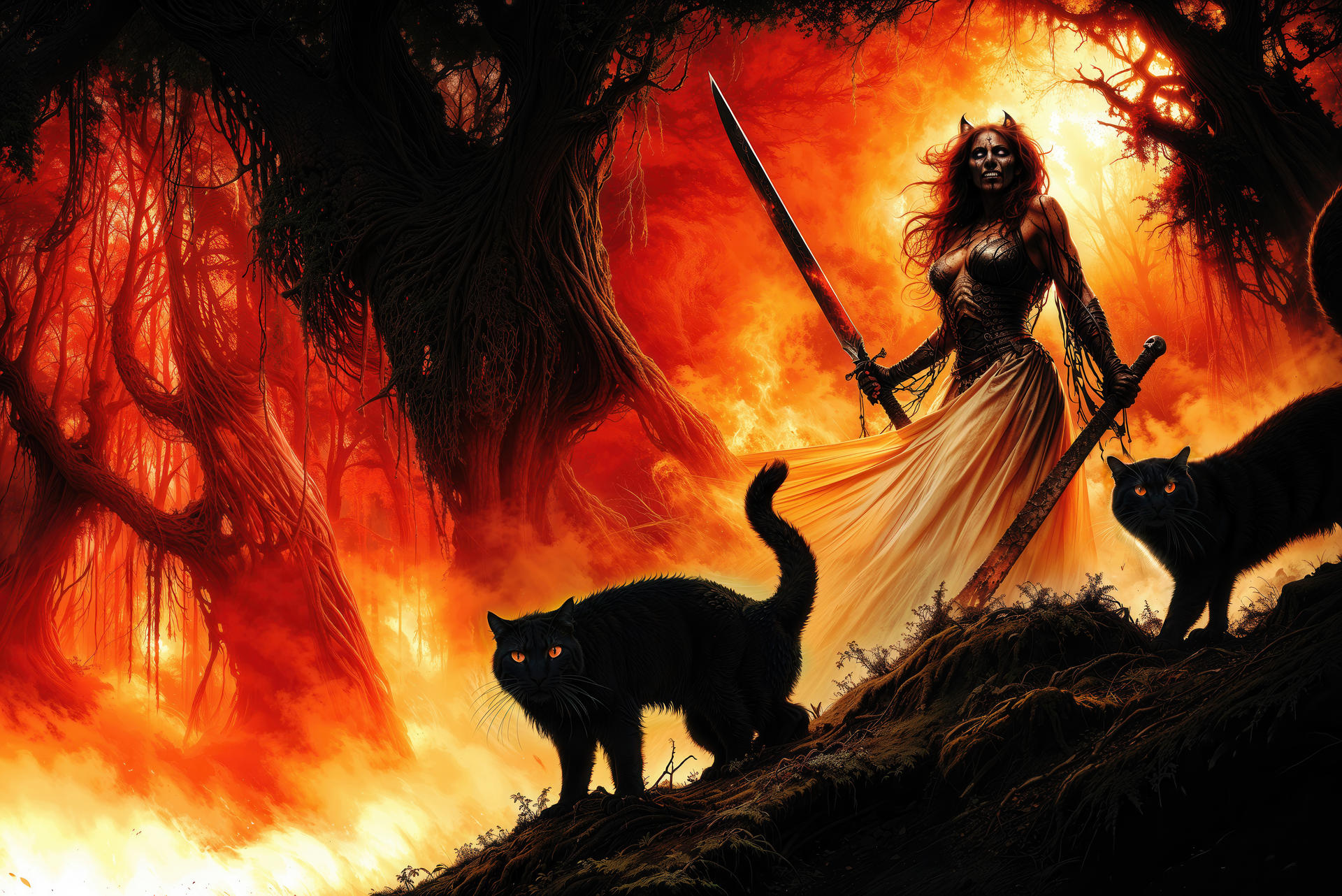 The Cat Witch of Aokigahara