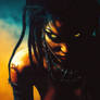 Chiaroscuro - Dreadlocked Amazon in Dual Light