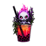 Possessed Bubble Tea Sticker Creepy Cute Drink
