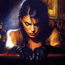 Predators Gaze - Oil Painting Chiaroscuro Style